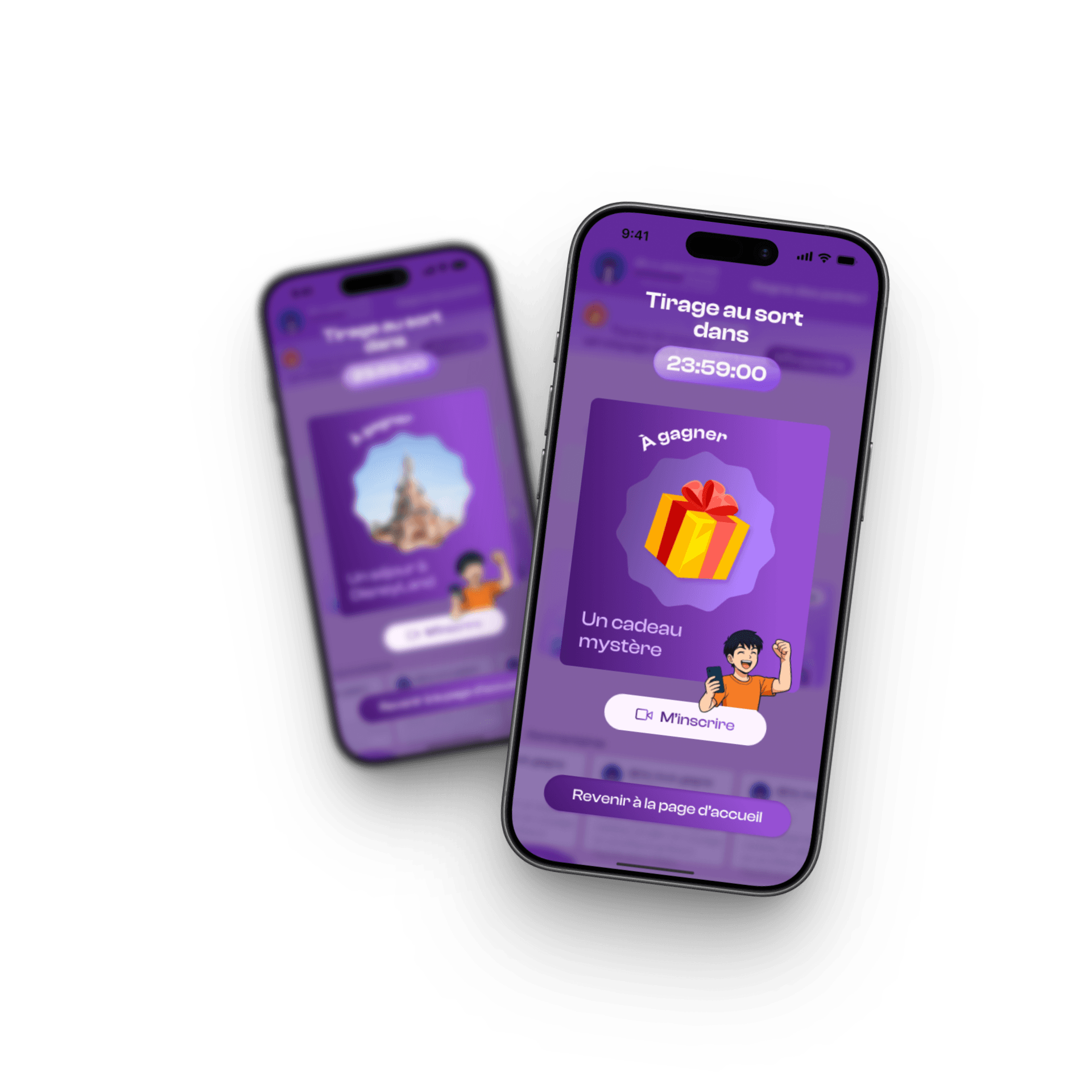 Cadeaux sur l'application Melo